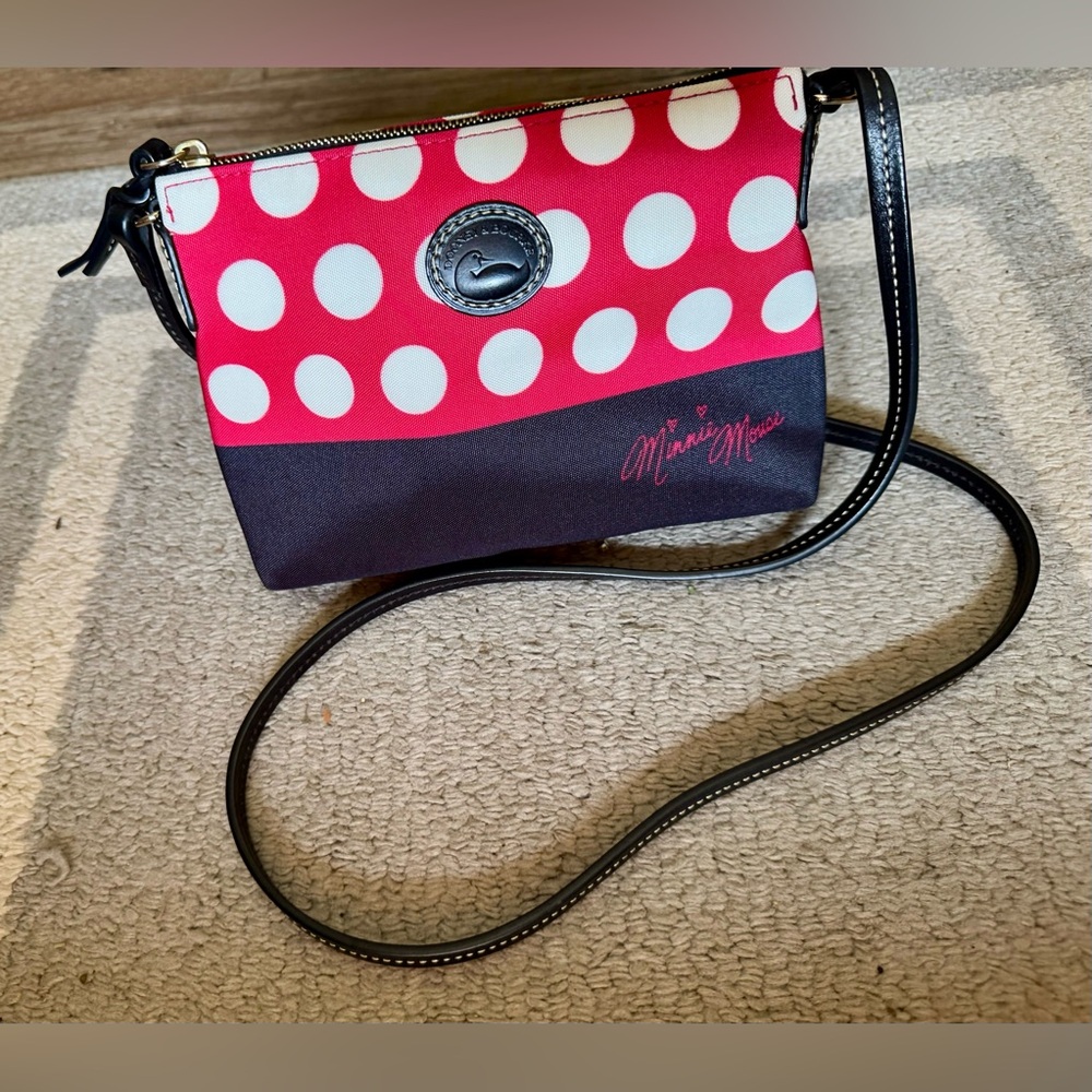 Disney Dooney & Bourke Nylon Crossbody Pouchette -  Minnie Mouse